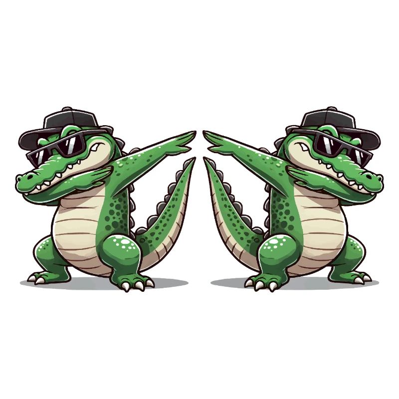 Crocodile Bande dessinée Dabbing 2