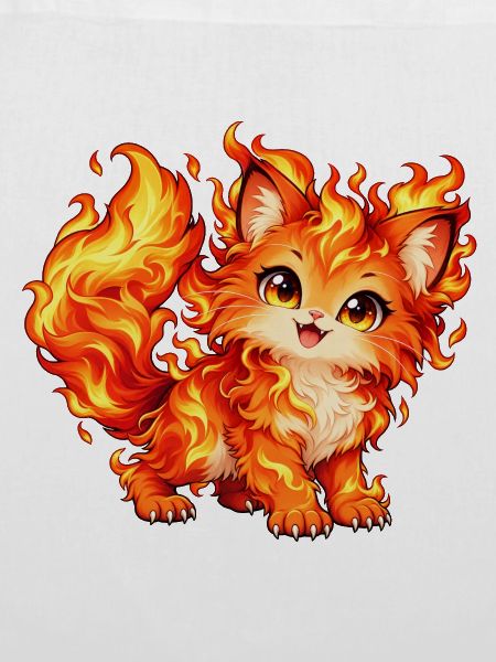 Kawaii Feuerkatze