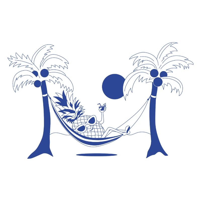 At the beach - Blue