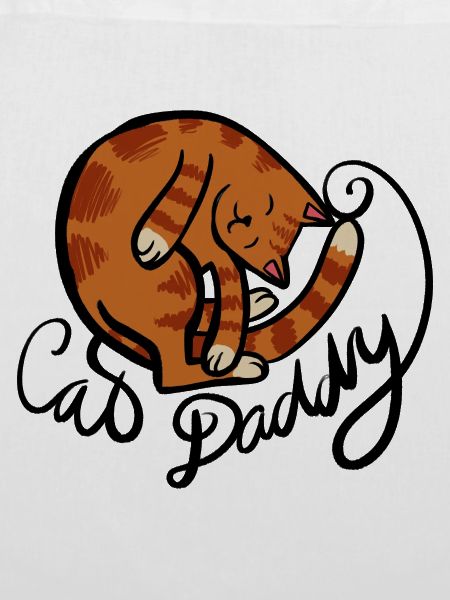 Curled Tabby Nap Illustration