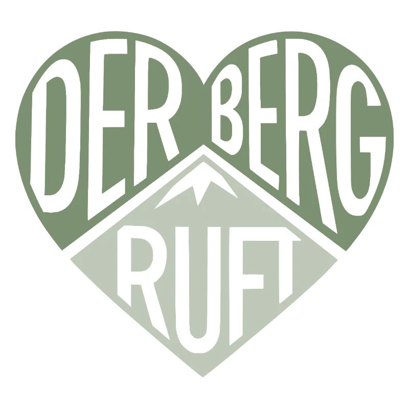 Der Berg ruft Herzdesign 