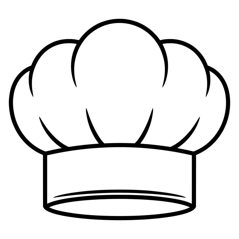 Conception d’icônes vectorielles de chapeau de chef