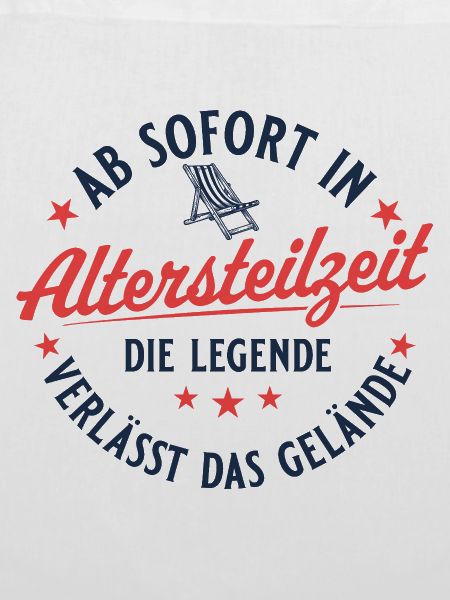 Altersteilzeit Retro Liegestuhl Frührente