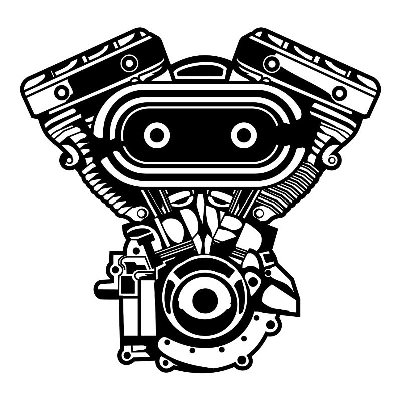 Motorcycle Engine / Engine 02_black