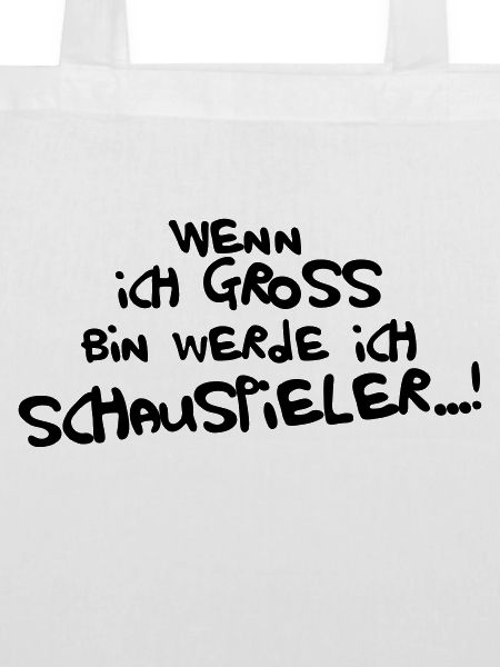 Ich werde Schauspieler