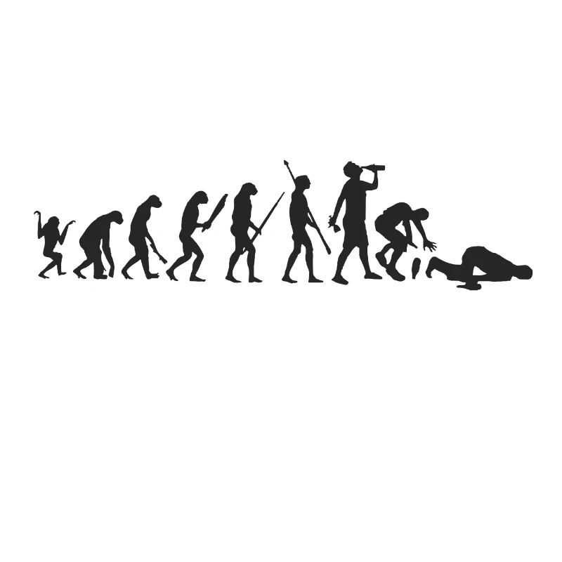 Bier – Shirt Evolution Trinken Geschenk