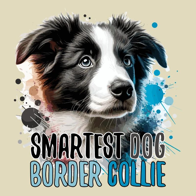 Border Collie Welpe intelligentester Hund Geschenk