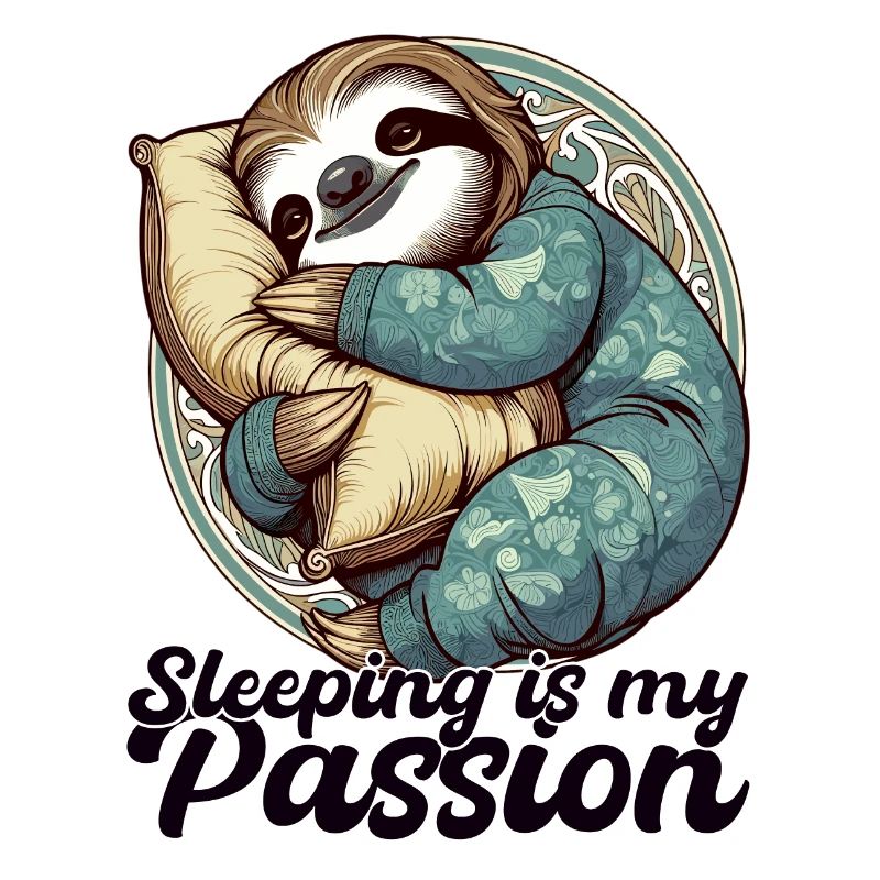 Sloth Sleeping Passion Gift