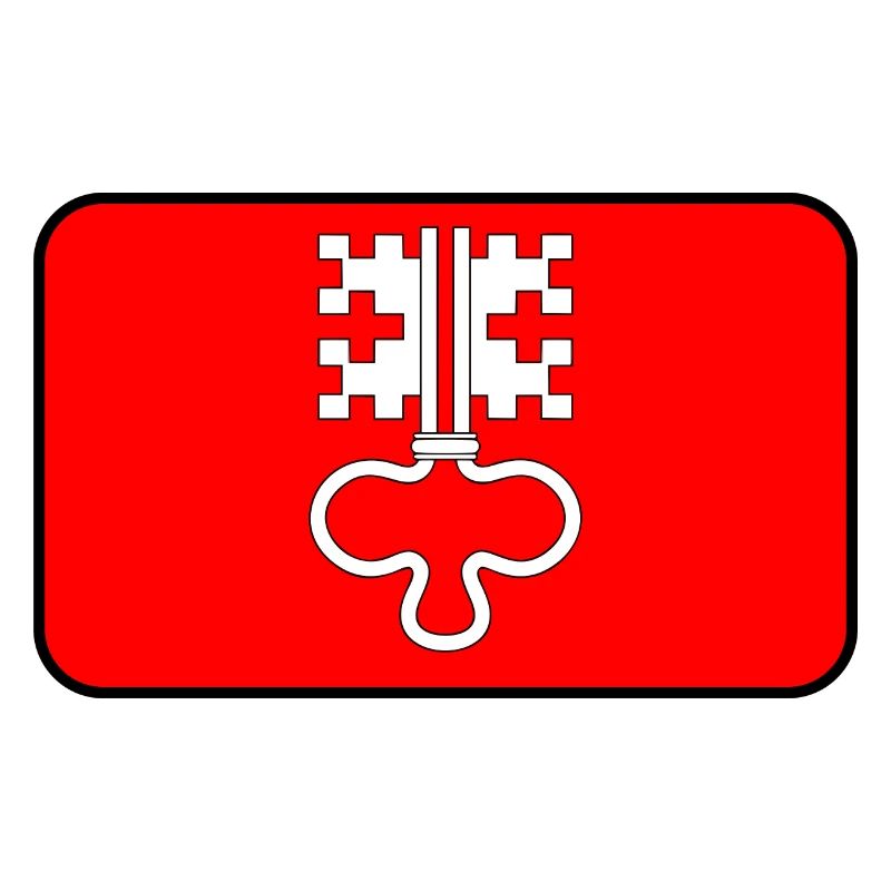 Flaggenvignette oder Logo von Nidwalden
