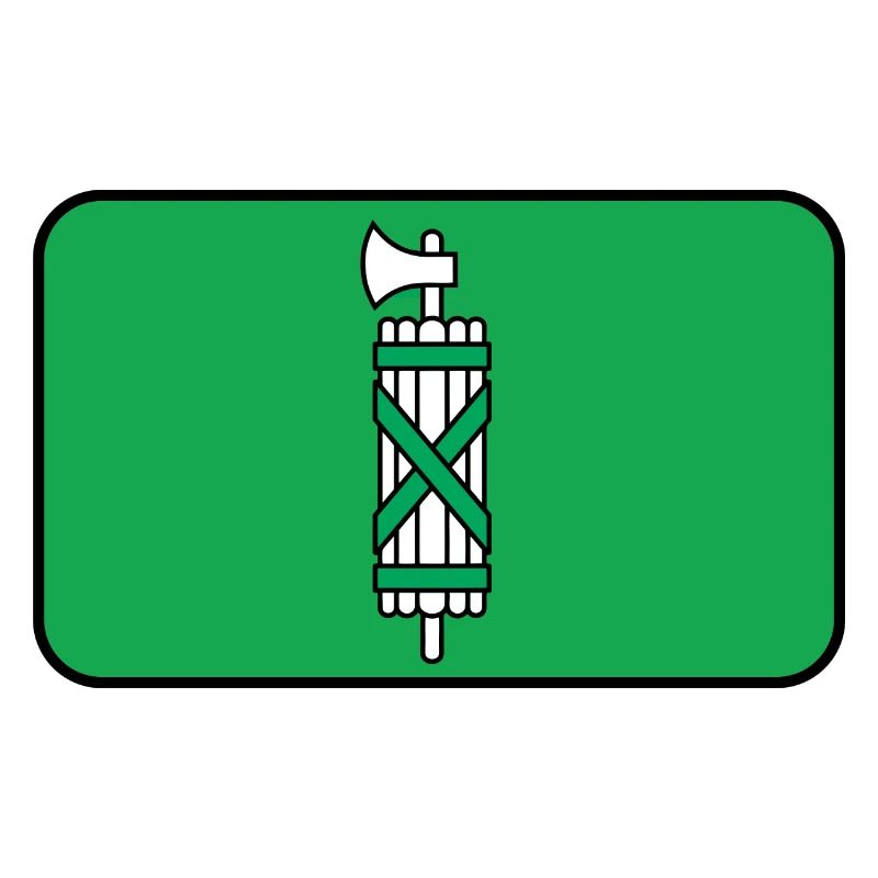 Flaggenvignette oder Logo von St. Gallen