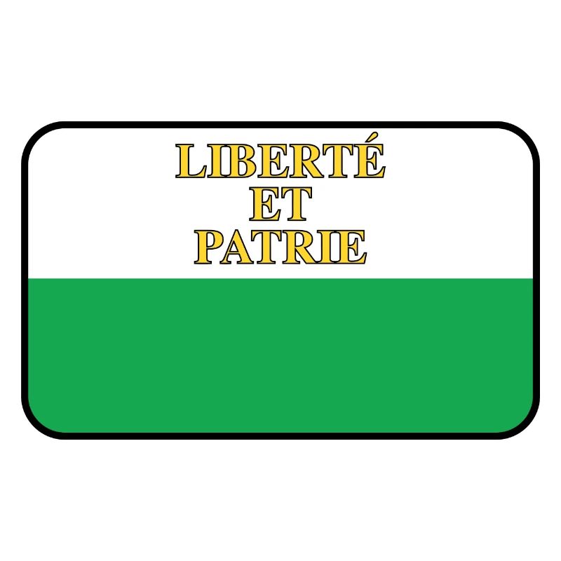 Flaggenvignette oder Logo der Waadt