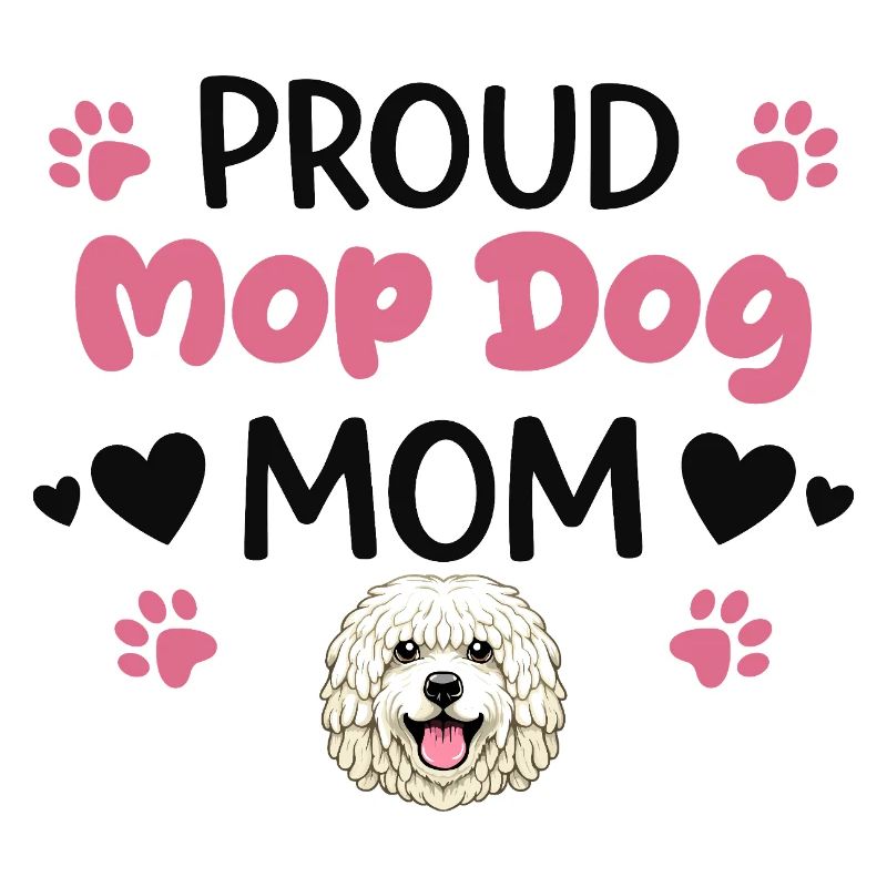 Stolze Mop Dog Mutter, Komondor