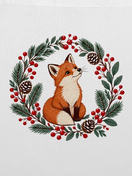 Fuchs im Winterkranz