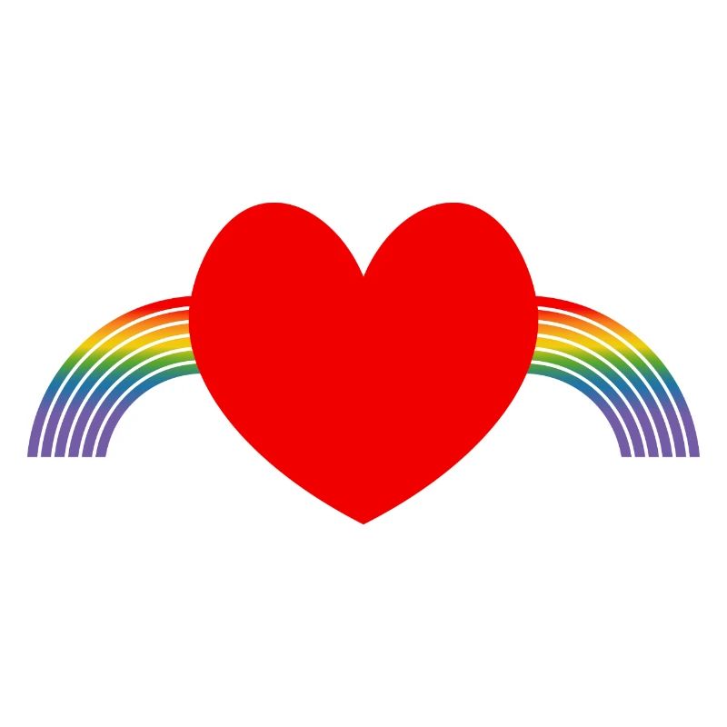 Regenbogen pride herz