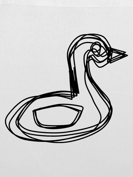 Schwan handgezeichnet