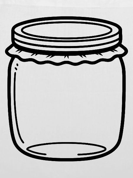 Jam Jar Outline