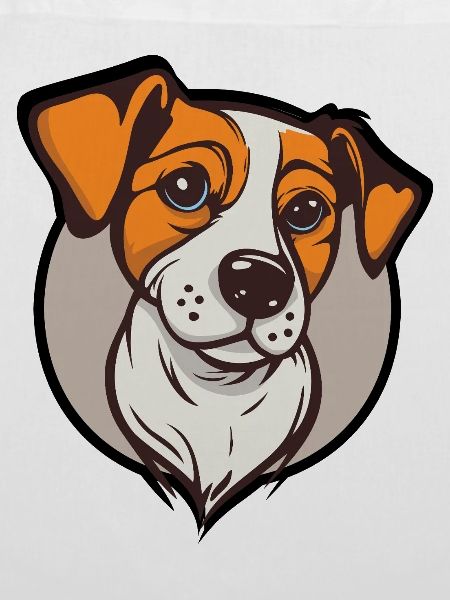 Beagle Smile Abzeichen-Grafik