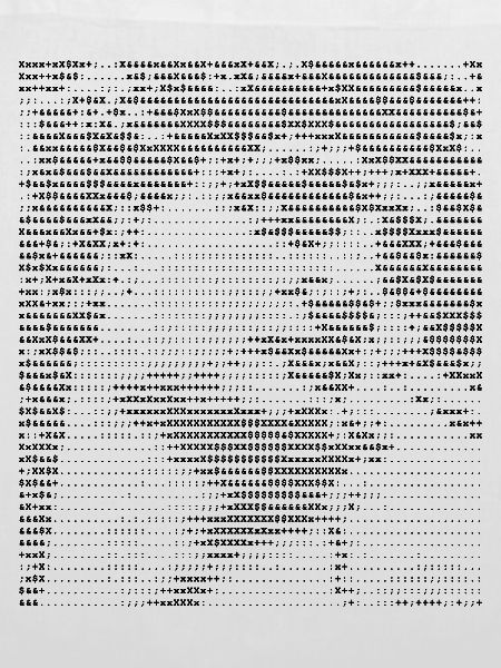 Michelangelo David ASCII-Kunst