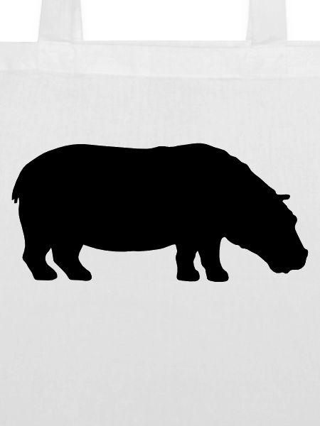 Nilpferd Silhouette Design