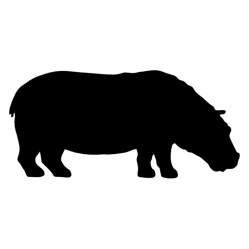 Nilpferd Silhouette Design