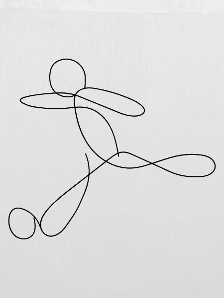 Fußball Line Art