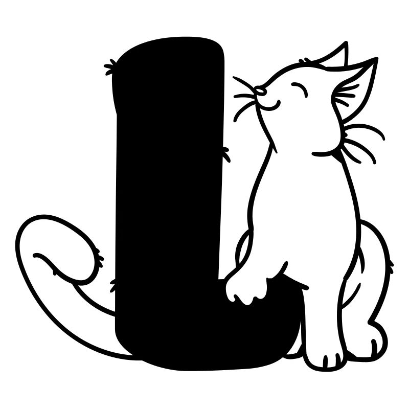 Katze Buchstabe L