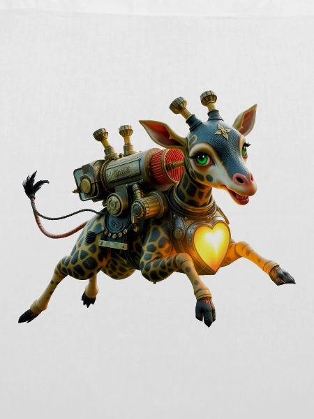 Steampunk-Giraffen-Beleuchtetes Herz