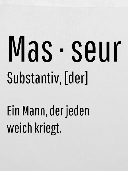 Masseur Substantiv Definition Massage Geschenk