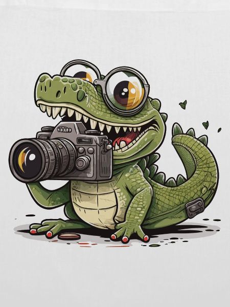 Schnappschuss Glückliches Reptil