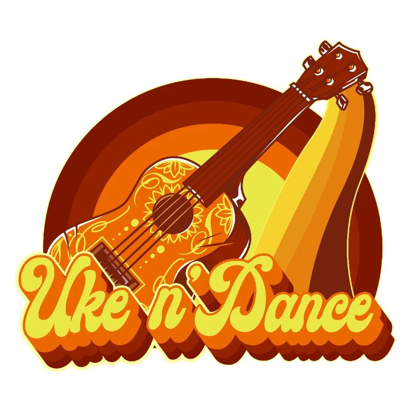 Hawaiian Ukulele Uke Retro 70s