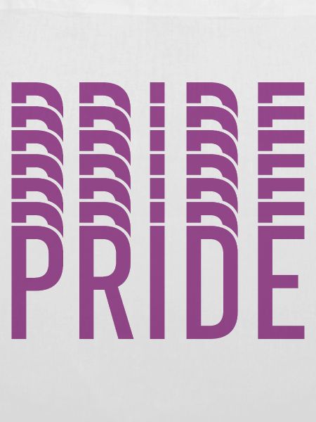 Purple Pride Typografie-Mosaik