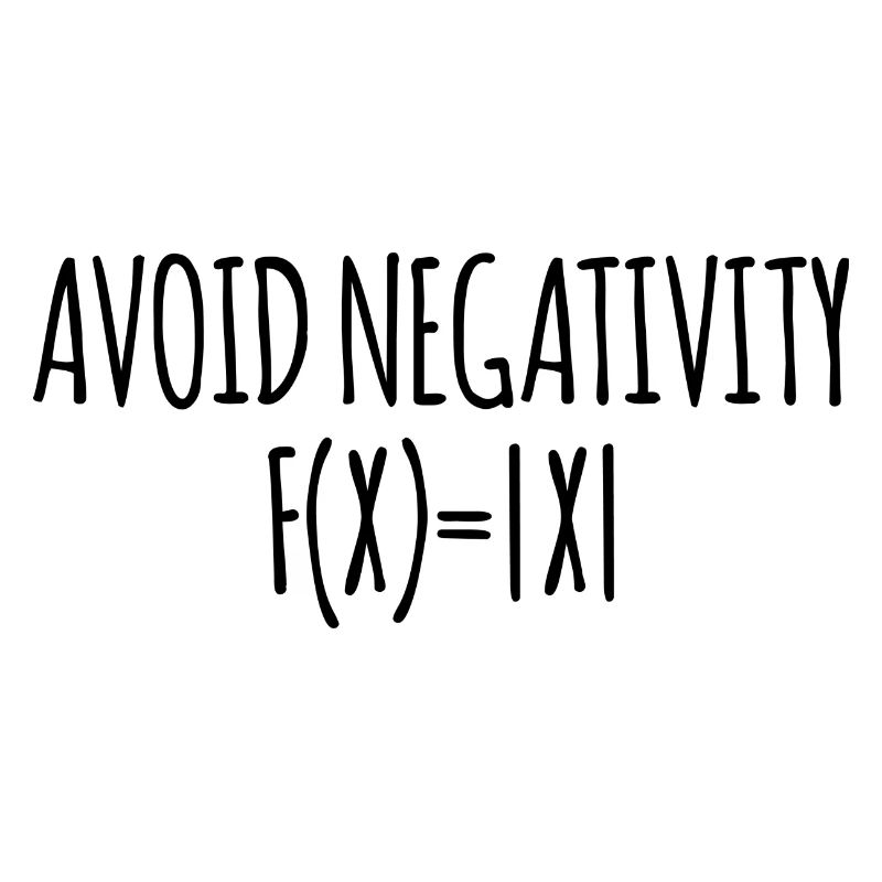 Avoid negativity math école cadeau enseignant