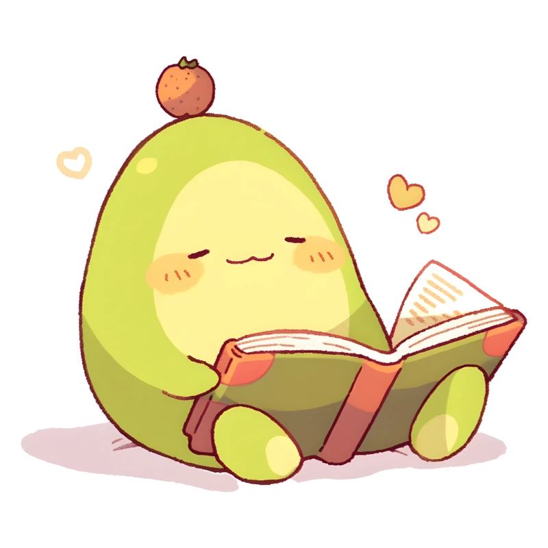 Avocado Leseheld – Kuschelnde Buchzeit