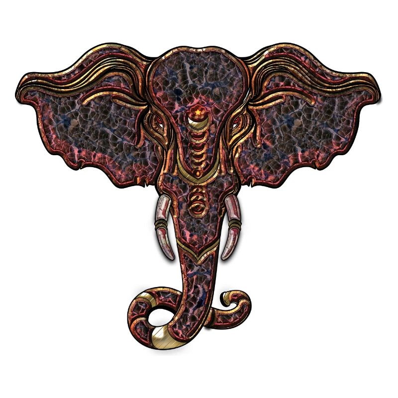decorative elephant head