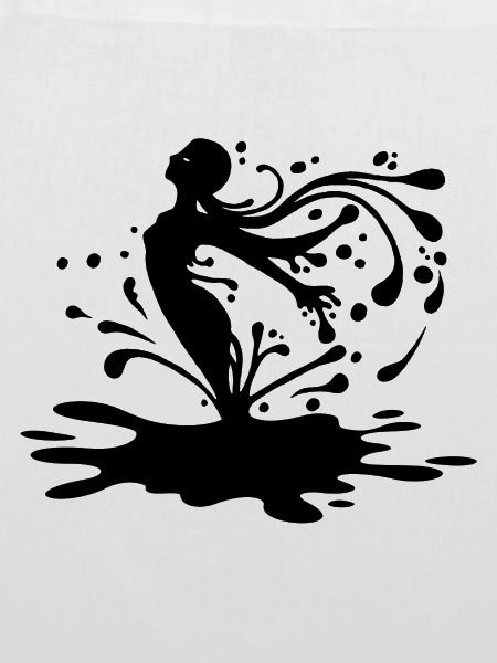 Silhouette und Tusche