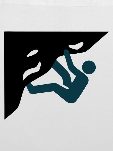 Hallenklettern Silhouette Icon