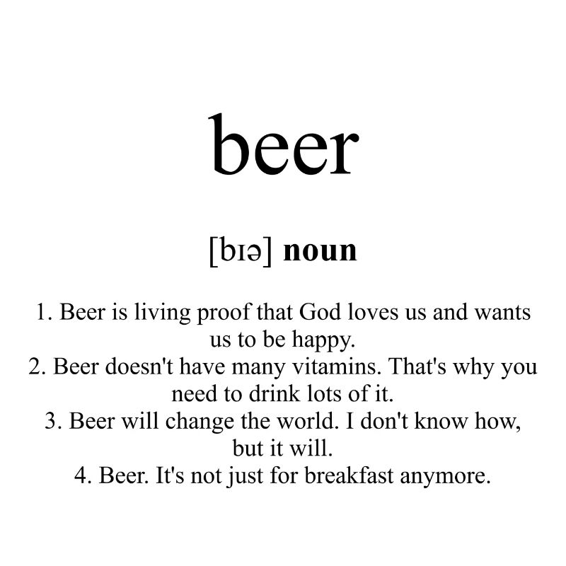 Beer (Bier) Definition Dictionary