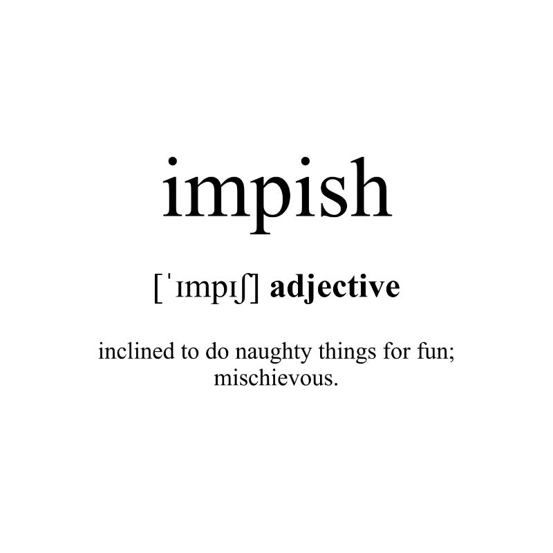 Impish (schelmisch) Definition Dictionary