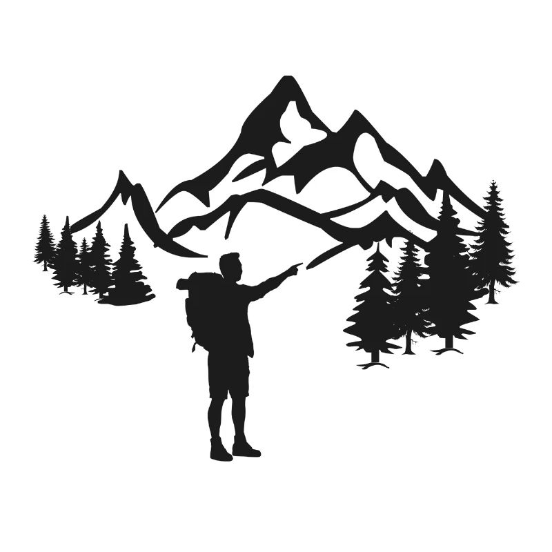 Wanderer in den Bergen