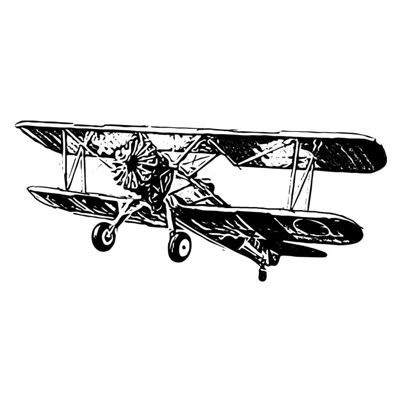 Doppeldecker-Flugzeug