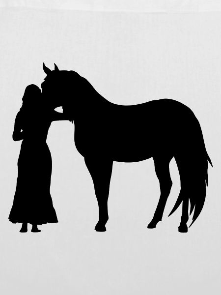 Frau mit Pferd