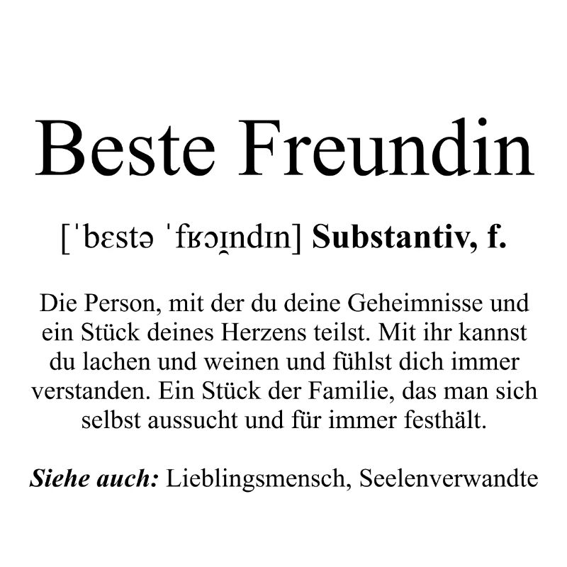 Beste Freundin Definition Dictionary