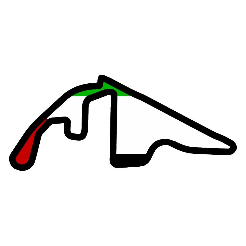 Circuit d’Abu Dhabi avec drapeau