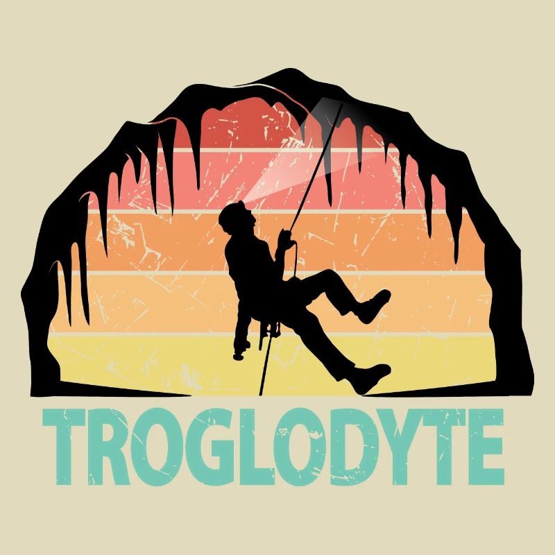 Troglodyte Funny Caving - Cave Explorer Speleology