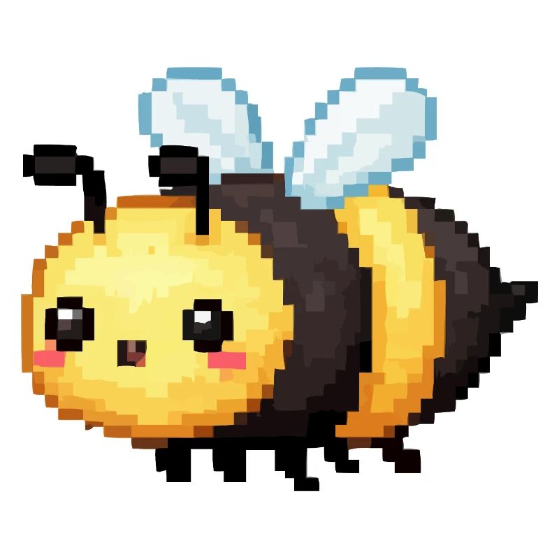 Pixel Bee Cute Retro Bees