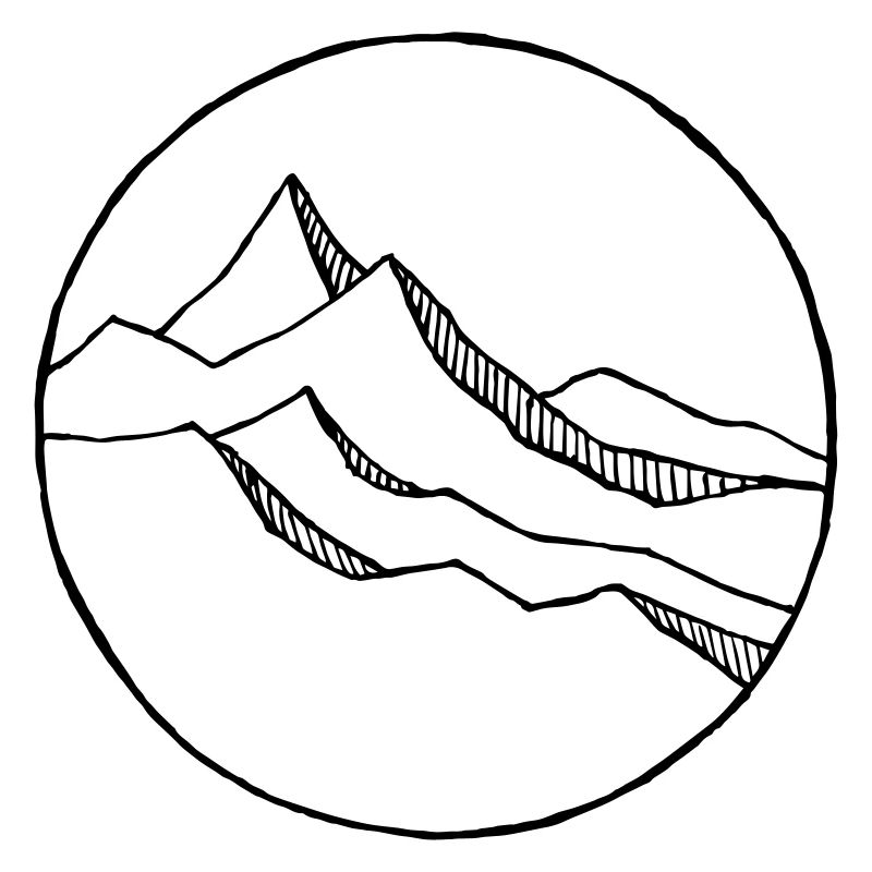 simple mountain design