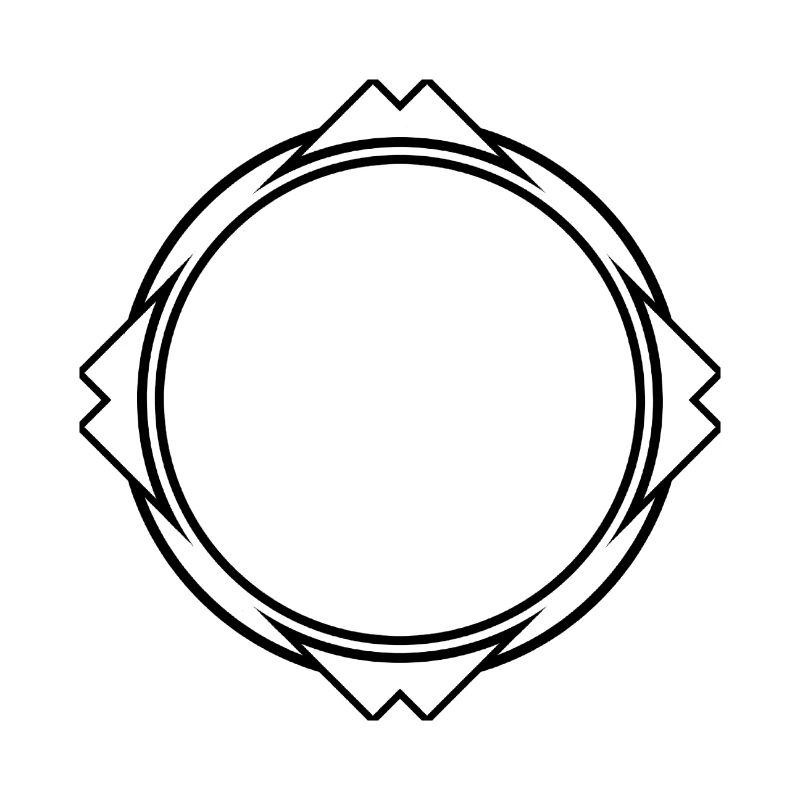 Cool frame in black with corners