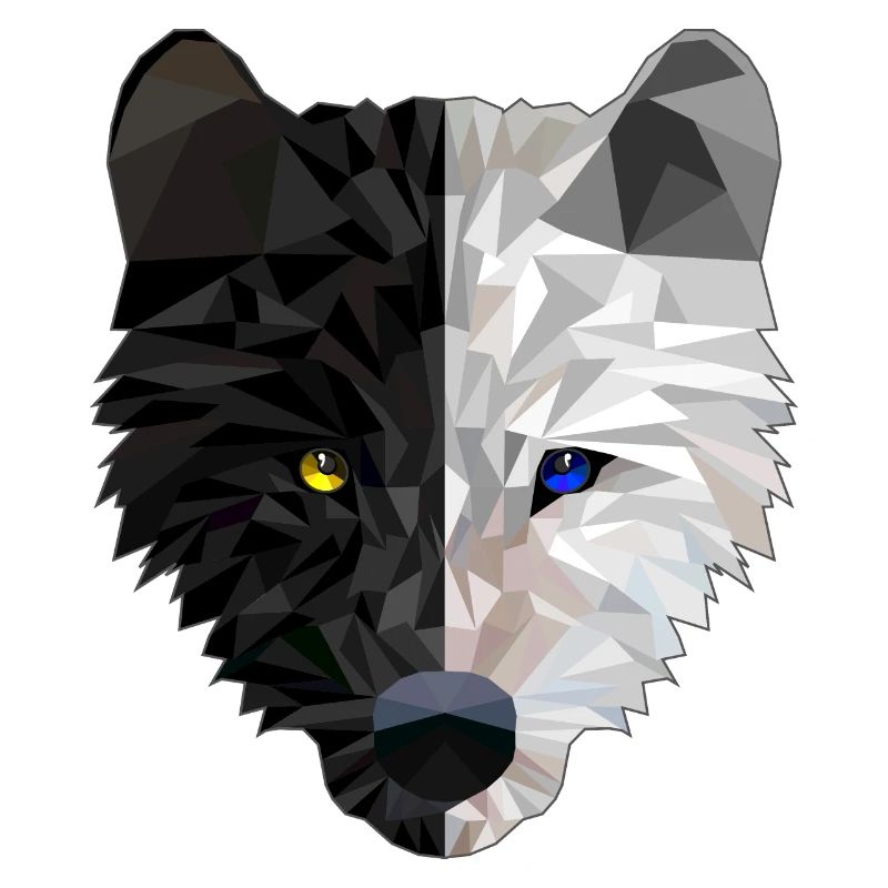 Wolfkopf - Low Poly