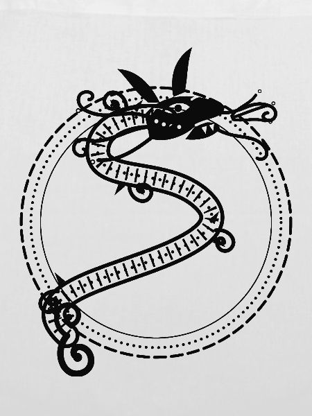 Rundes Serpentinenring-Motiv