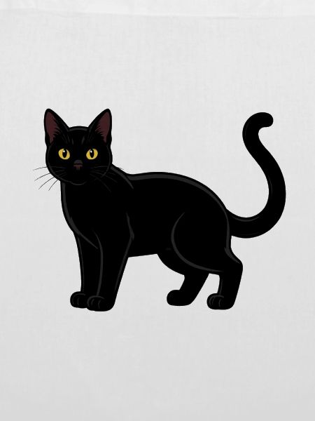 Schwarze Katze Katzenshirt Geschenk